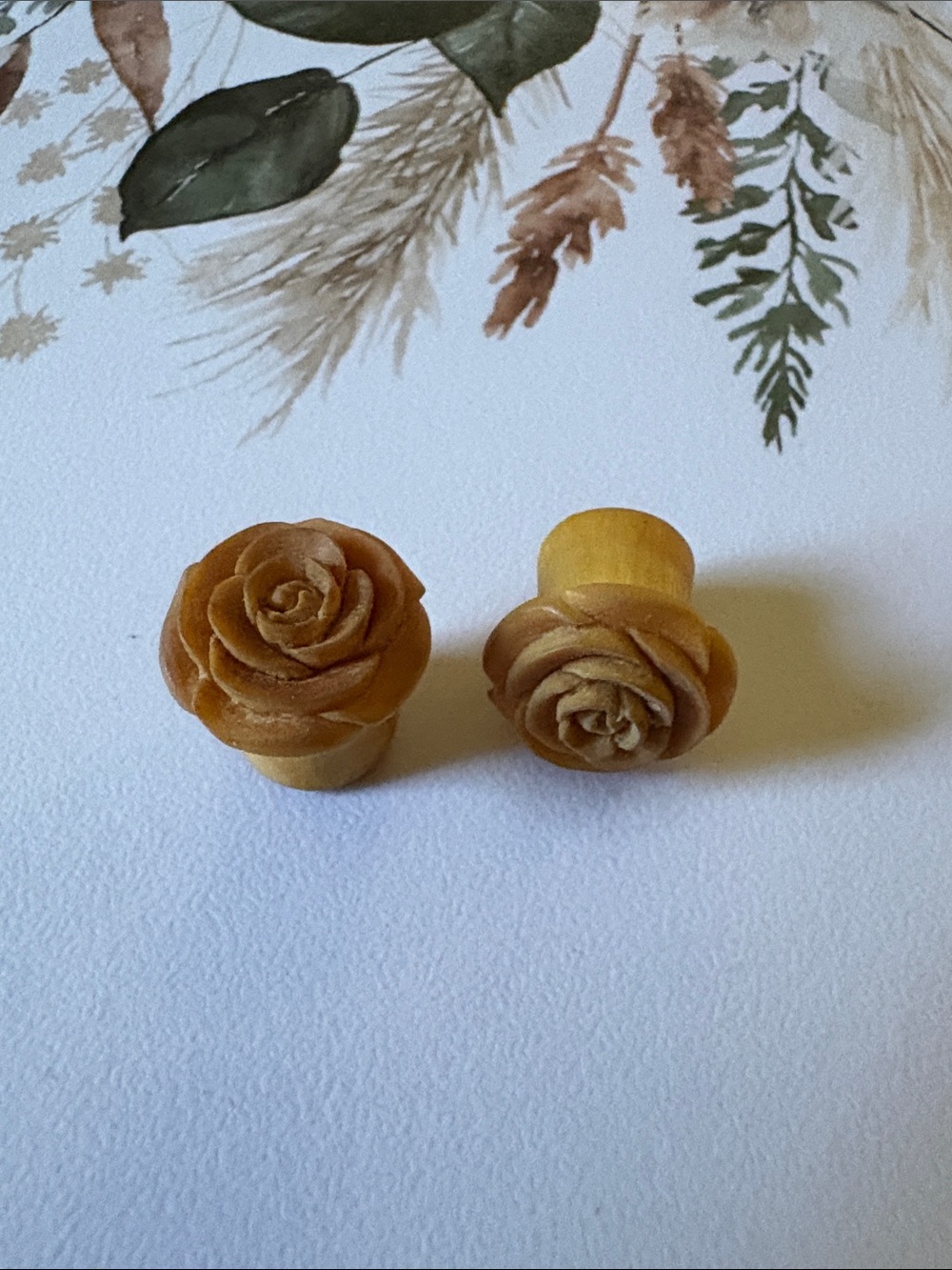 Handcrafted Rose Wood Ear Gauge Plugs - 11mm